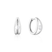 Cercei rotunzi argint cu perle naturale albe DiAmanti SK22375EL_W-G